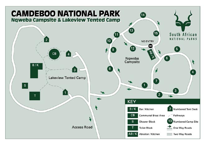 Camdeboo Rest Camp Camdeboo National Park Map