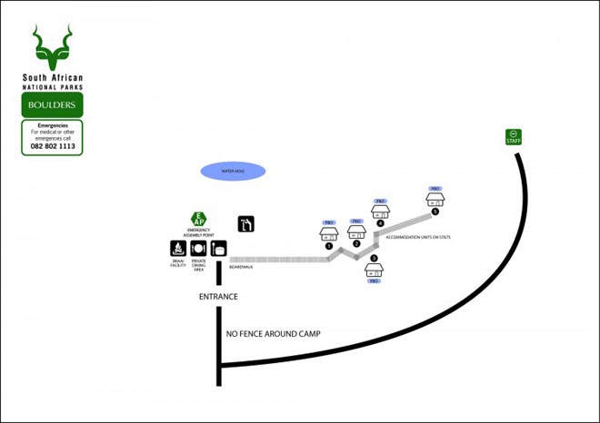 Boulders Bush Lodge Kruger National Park Map