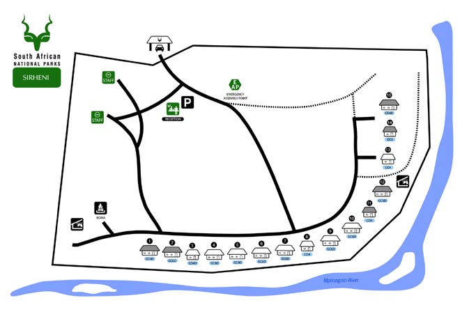Sirheni Bushveld Camp Kruger National Park Map
