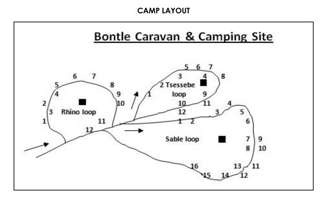 Bontle Rest Camp Marakele National Park Map